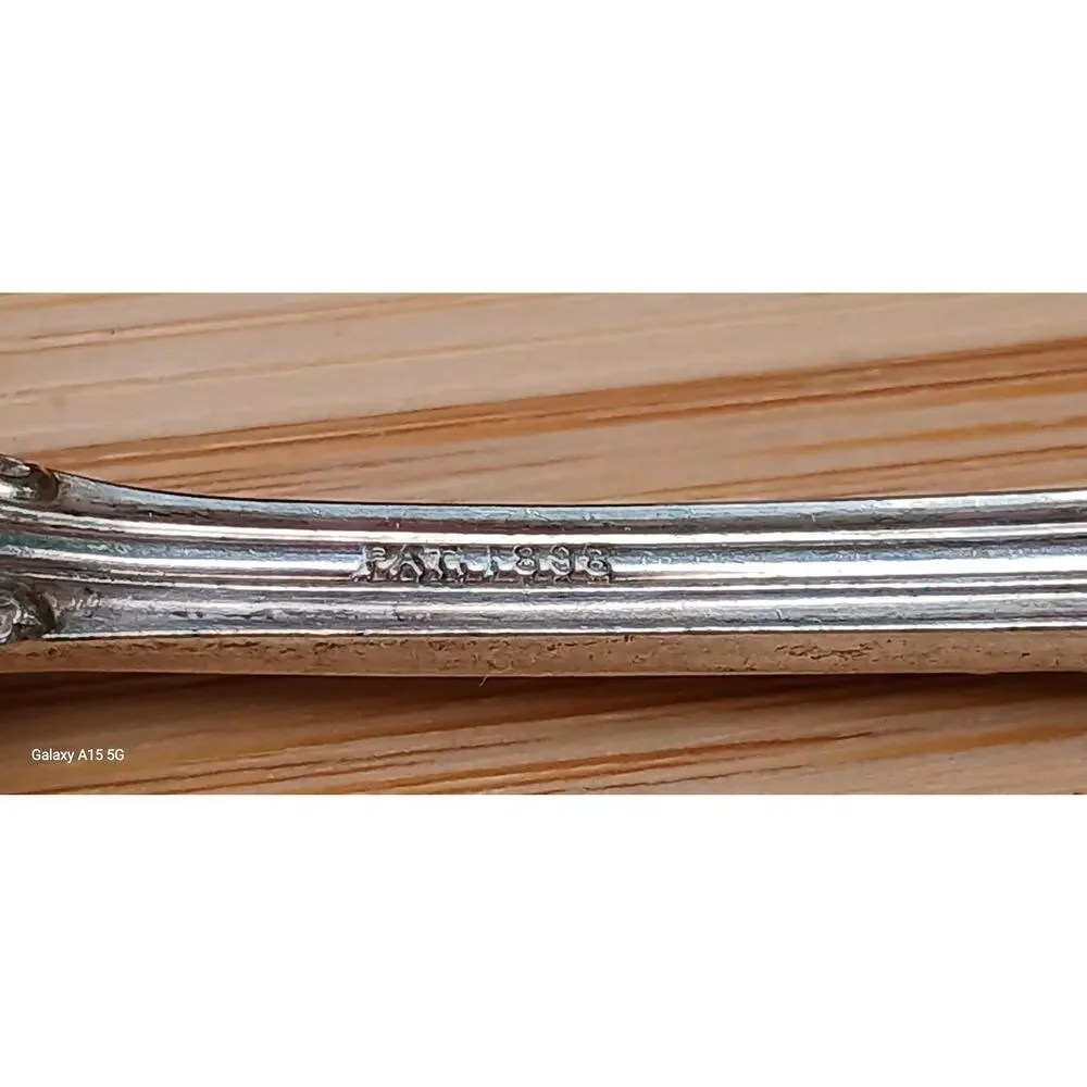 Vintage cutlery Wallace Silver Plated Cake Fork, Elegant Wedding Serving Piece